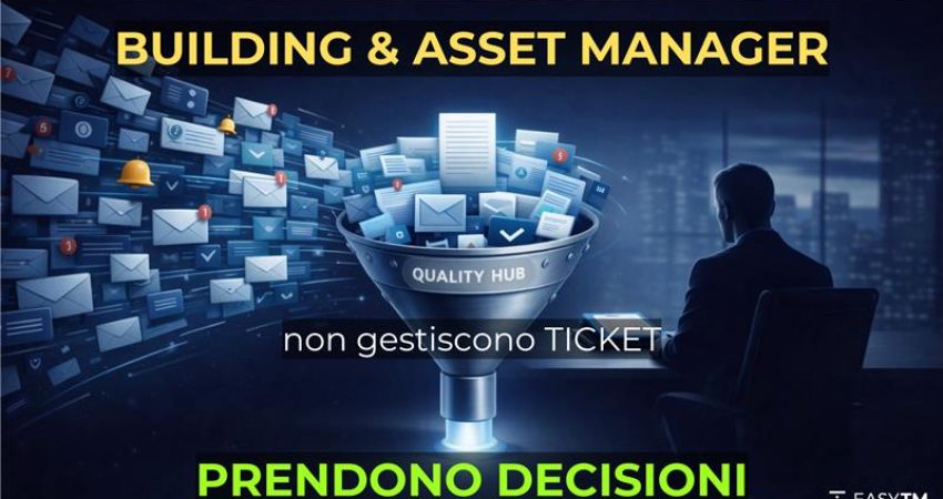 Building Manager e Asset Manager non gestiscono ticket. Prendono Decisioni.