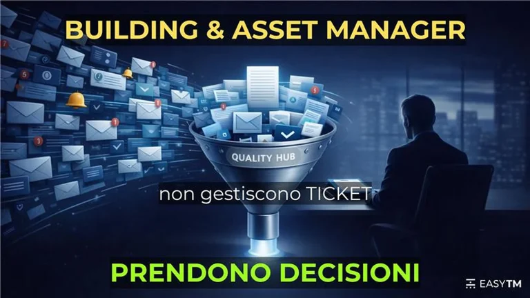 «Building & Asset Manager non gestiscono ticket, prendono decisioni»: imbuto Quality Hub che filtra email e ticket